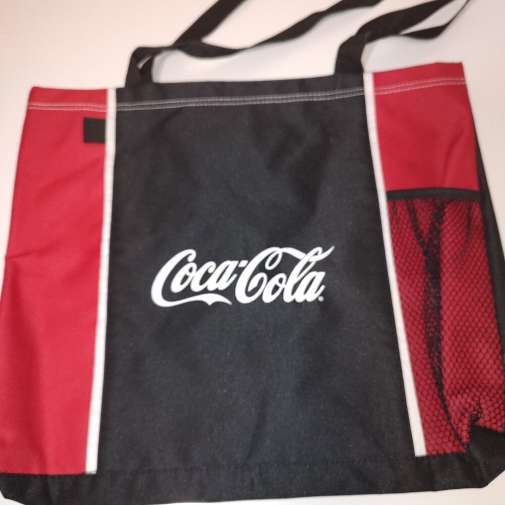 Coca-Cola Thick Canvas Tote Bag 15 x 13/AS IS